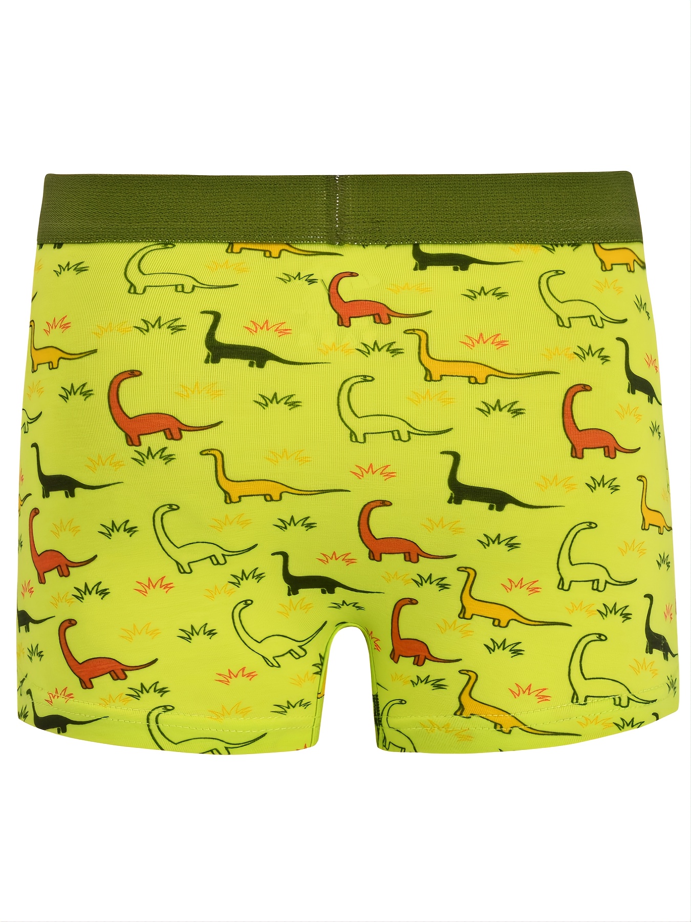 Boys Cute Cartoon Pattern Comfortable Cotton Boxers Elastic - Temu