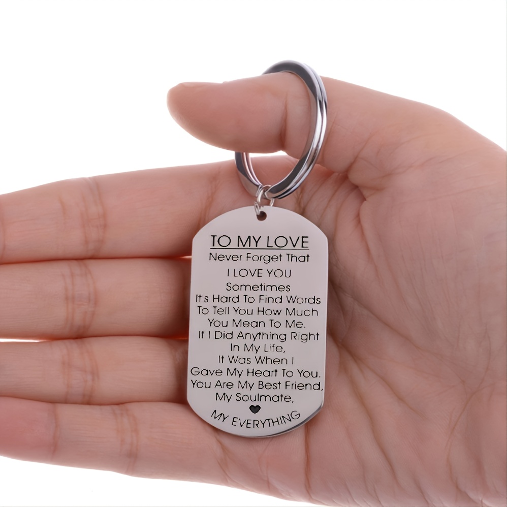 To My Love Keychain Gift For Boyfriends, Girlfriends, Husbands, Wives -  Temu Japan