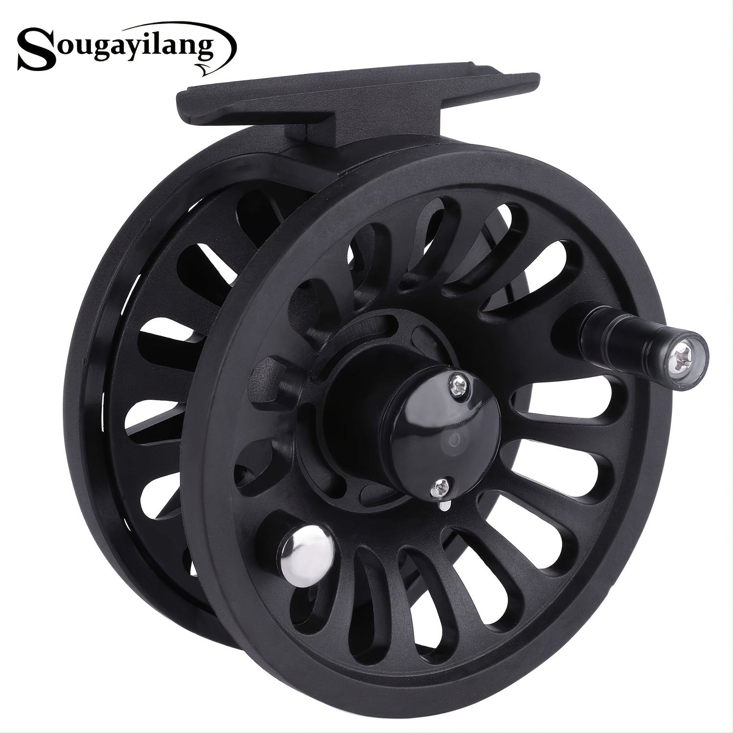 Sougayilang Fly Fishing Reel,CNC Aluminum Alloy Fishing Reel Spool,Suitable  For Bass Trout Carp Pike