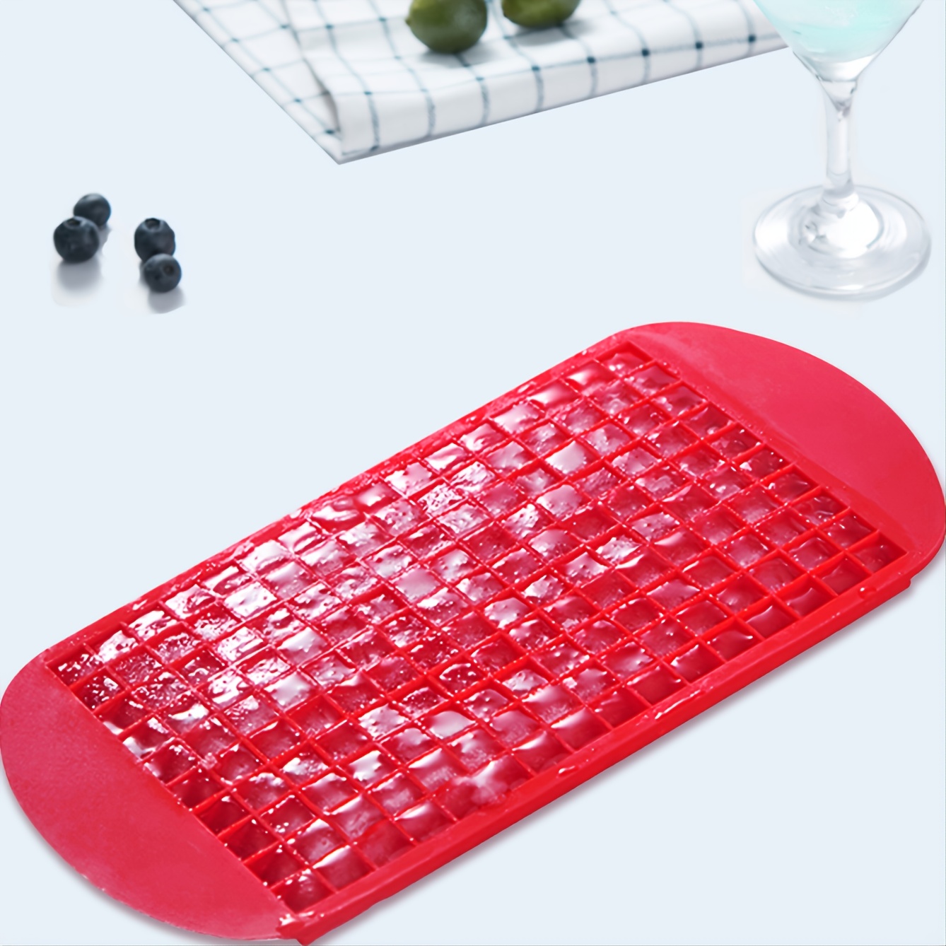 Silicone Mini Ice Cube Tray 126/160-Cavity Square Shape Ice Mold Small  Cubes Maker Ice Tray Mold for Kitchen Bar Party Drinks