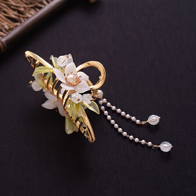 Plate Hair Ancient Style Grab Clip Tassel Back Press Retro Hair Clip Back  Head Hanfu Hair Accessories Step Rocking Edge Clip Ancient Costume Chinese  Style | Check Out Today's Deals Now | Temu