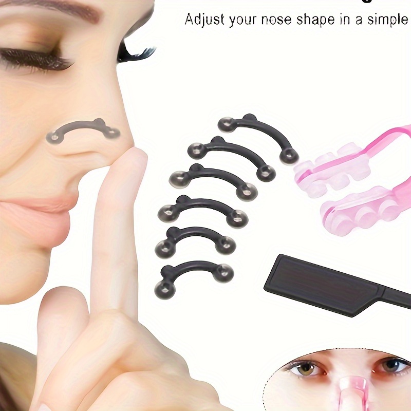 

3 Pair Nose Up Lifting Shaper: Invisible, No Pain, Nose Bridge Straightening Clips - Corrector For Facial Training