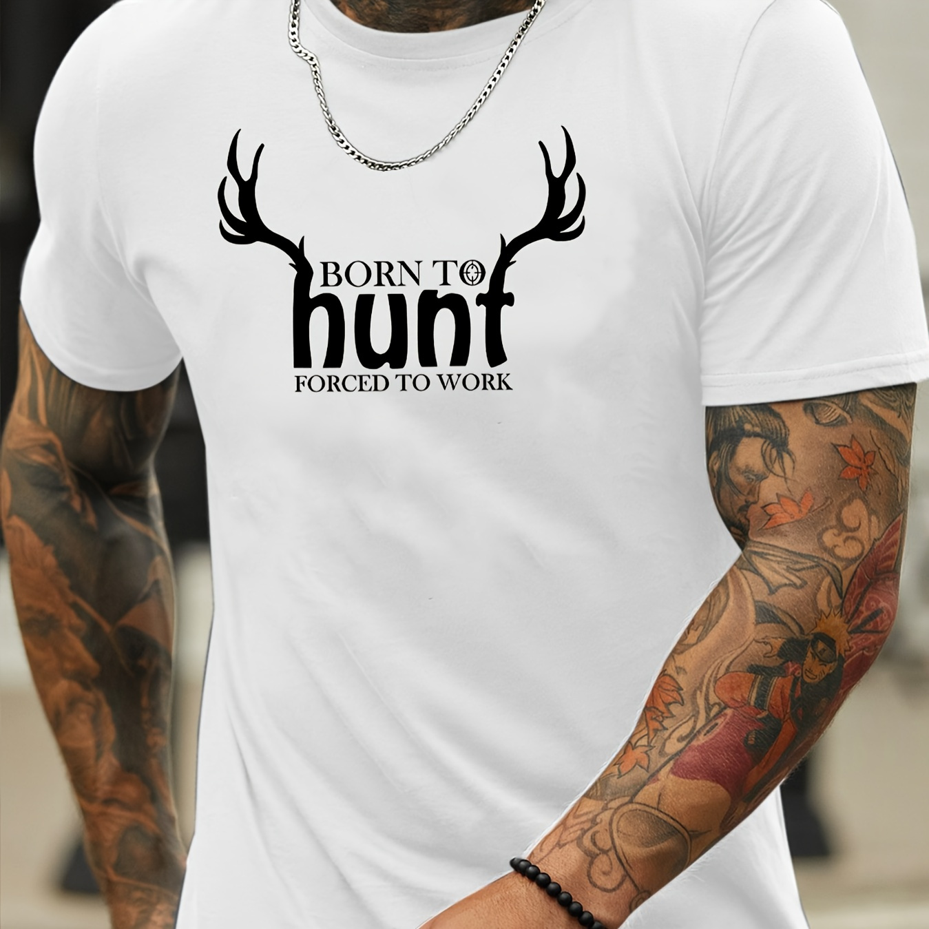 

Hunt Men's Fashion Graphic Short Sleeve T-shirt For Summer