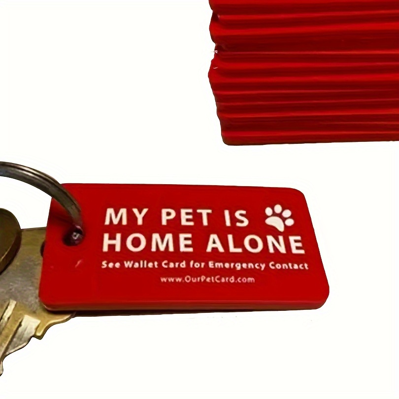 

Pet Emergency Keychain - Durable Pvc, Anti-lost Cat Id Tag & Collar Accessory