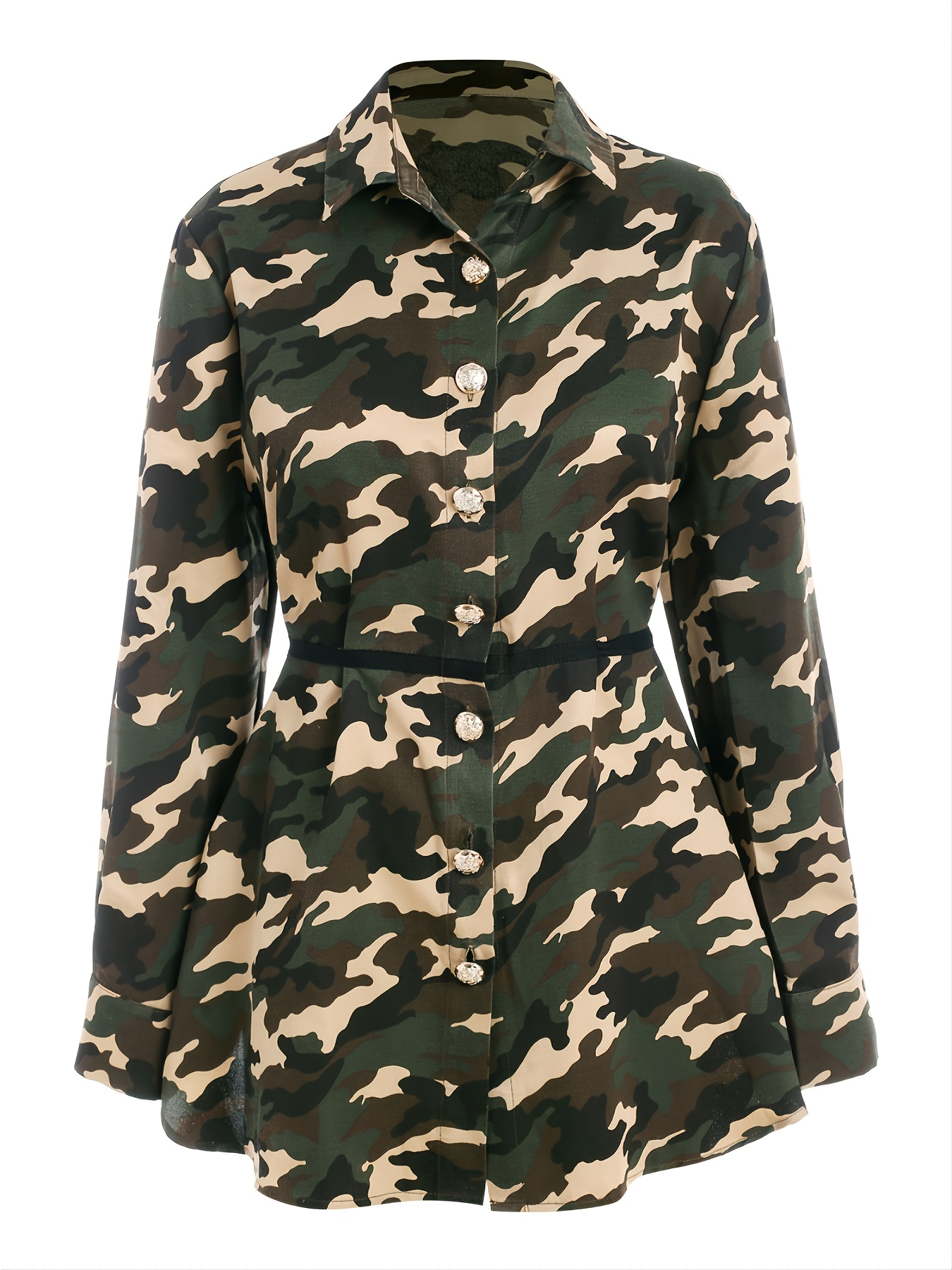 Camo Peplum Jacket