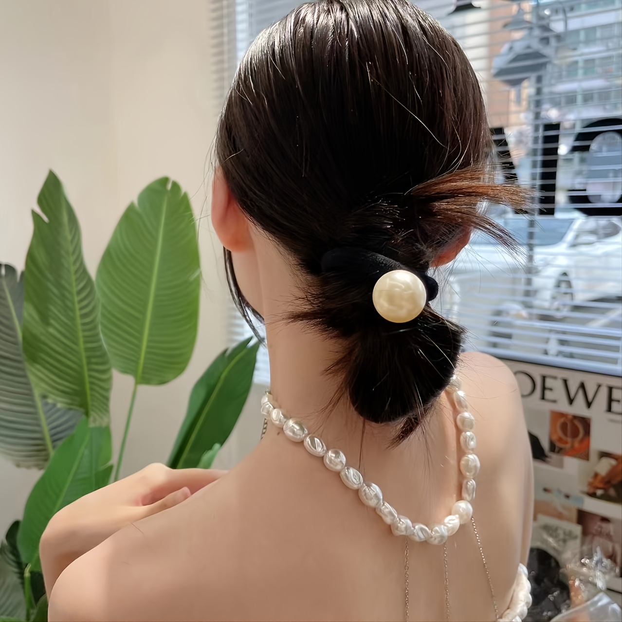 chanel hair tie  Hair accessories pearl, Hair accessories, Pearl hair pins