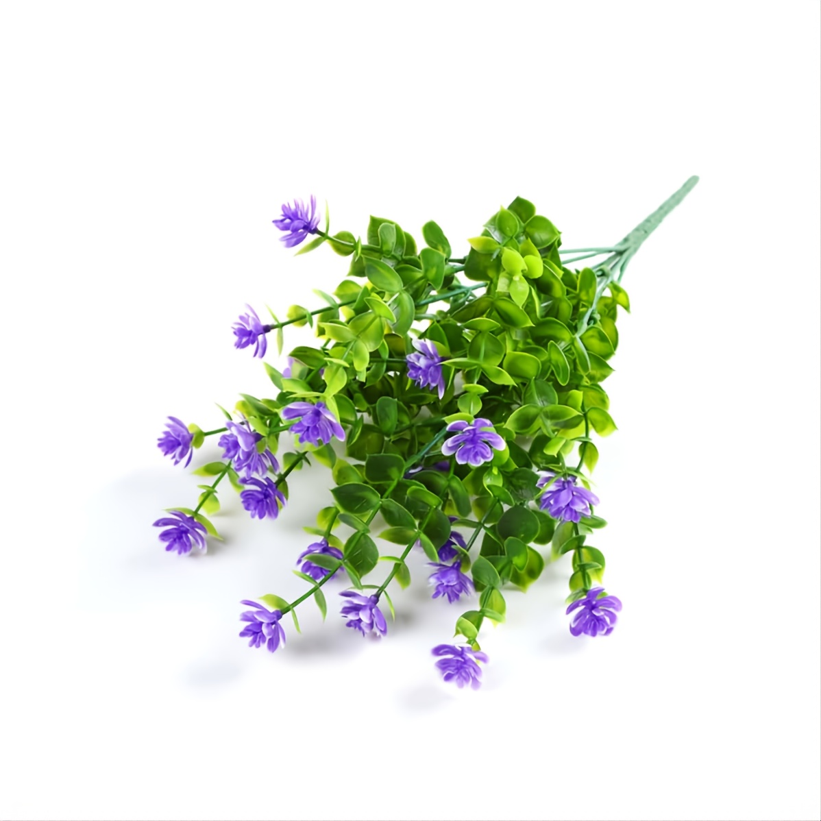 thumbnail image 2 of Mini Artificial Fake Plant – Green Milan Flower For Home & Garden DIY Decor 2 of 5