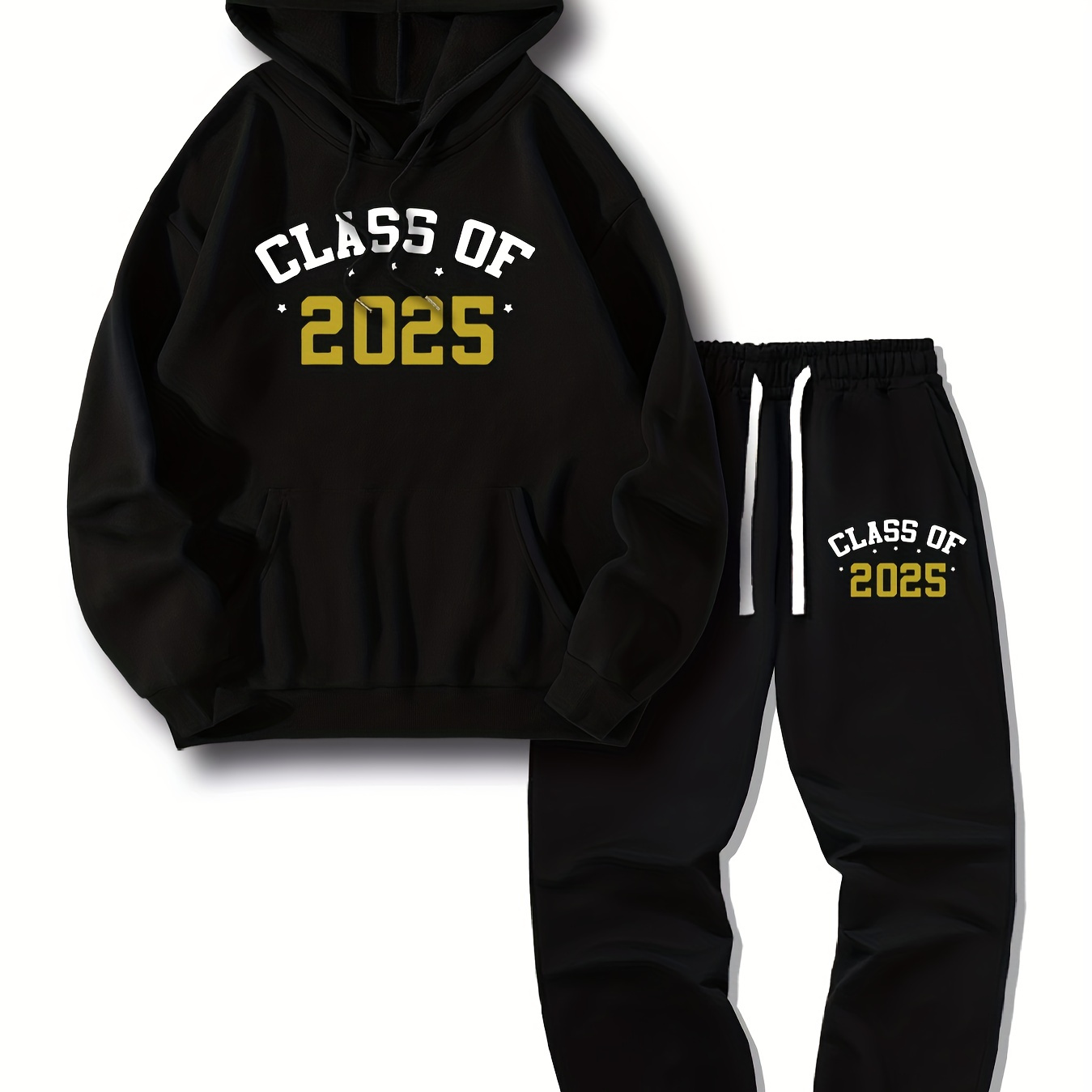 

& Sweatpants Set - Polyester, , Drawstring, For Fall/