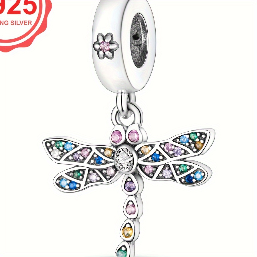 

1pc 925 Sterling Silver Diy Bracelet Dragonflycharms For Women Luxury Fashion Jewelry Gift