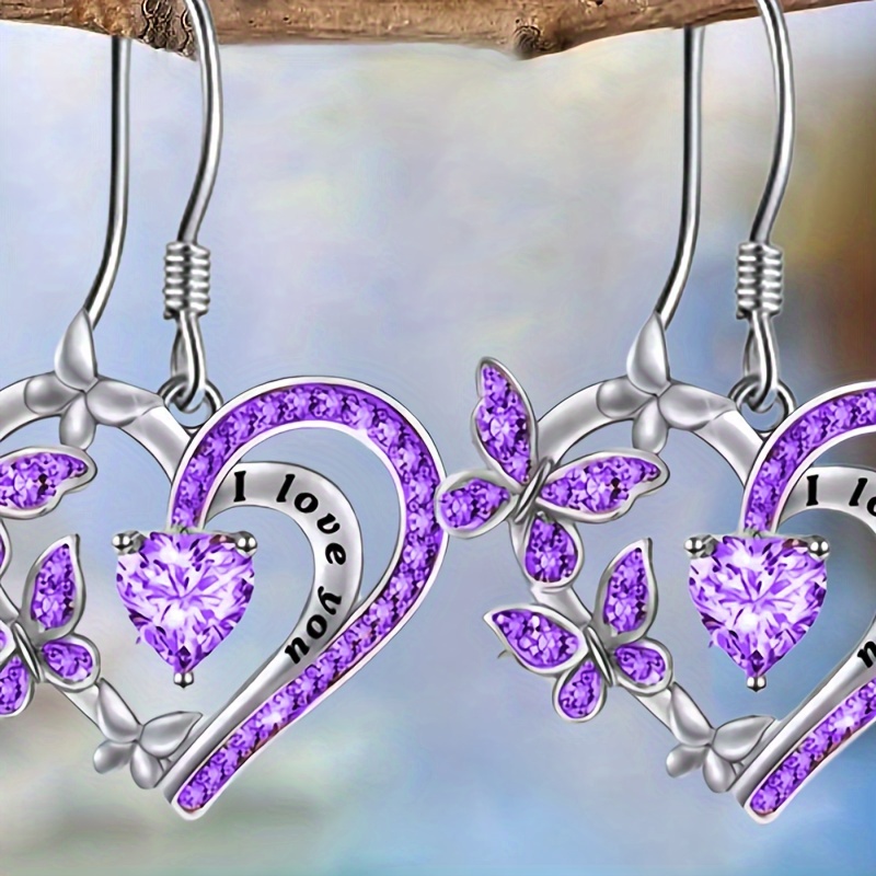 

Chic Heart-shaped Hollow Pendant Earrings - 2pcs Set, Alloy & Iron , Parties & Gifts, Festival, Commemorative Accessories, Jewelry