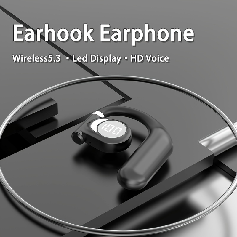 Auriculares invisibles con Bluetooth 5,3, audífonos internos inalámbricos  con micrófono, reducción de ruido, graves pesados para teléfono inteligente  - AliExpress