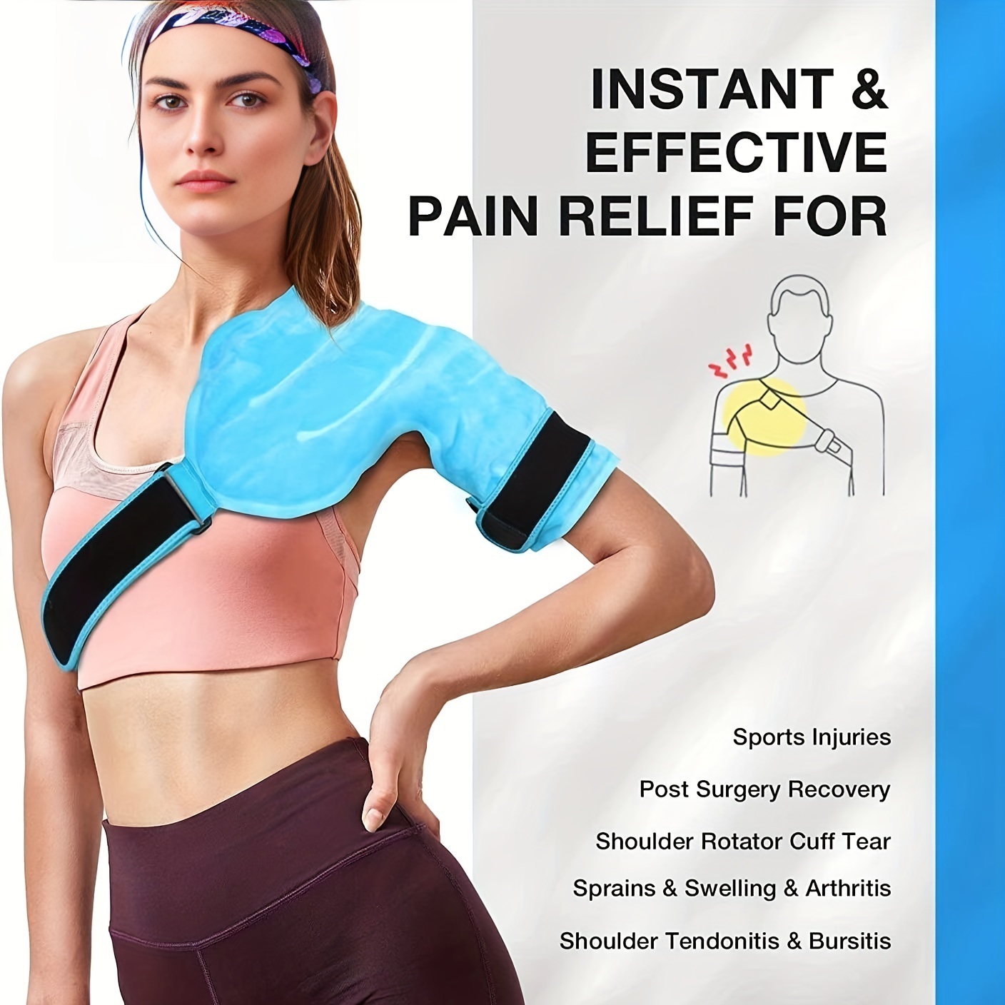 Shoulder Ice Pack Rotator Cuff Cold Therapy Reusable - Temu