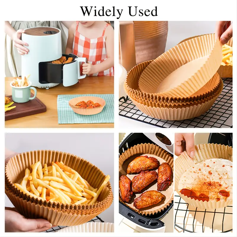 Air Fryer Liners, Air Fryer Disposable Paper Liner, Square Air Fryer Basket  Parchment Paper Liners, Non-stick Oil-proof For Frying Baking Roasting Oven  - Temu