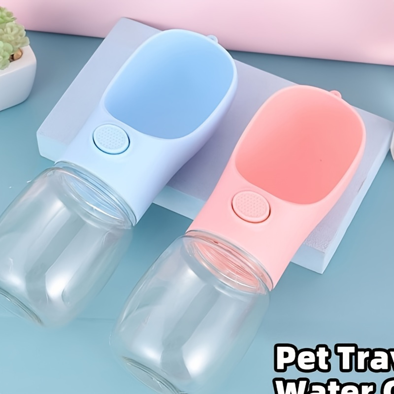 

Portable Dog Water Bottle, Leakproof Pet Hydration Dispenser, Wide Drinking Cup, For Outdoor Walking And Travel