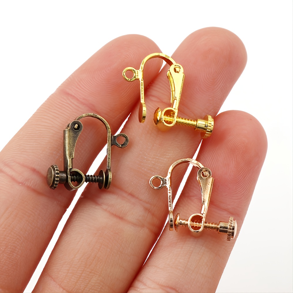 8pcs convert pierced earrings to clip on earring findings jewelry