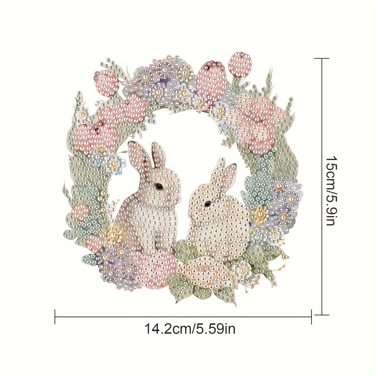 In Artificial Diamond Painting Kits Diamond Art Easter Bunny - Temu