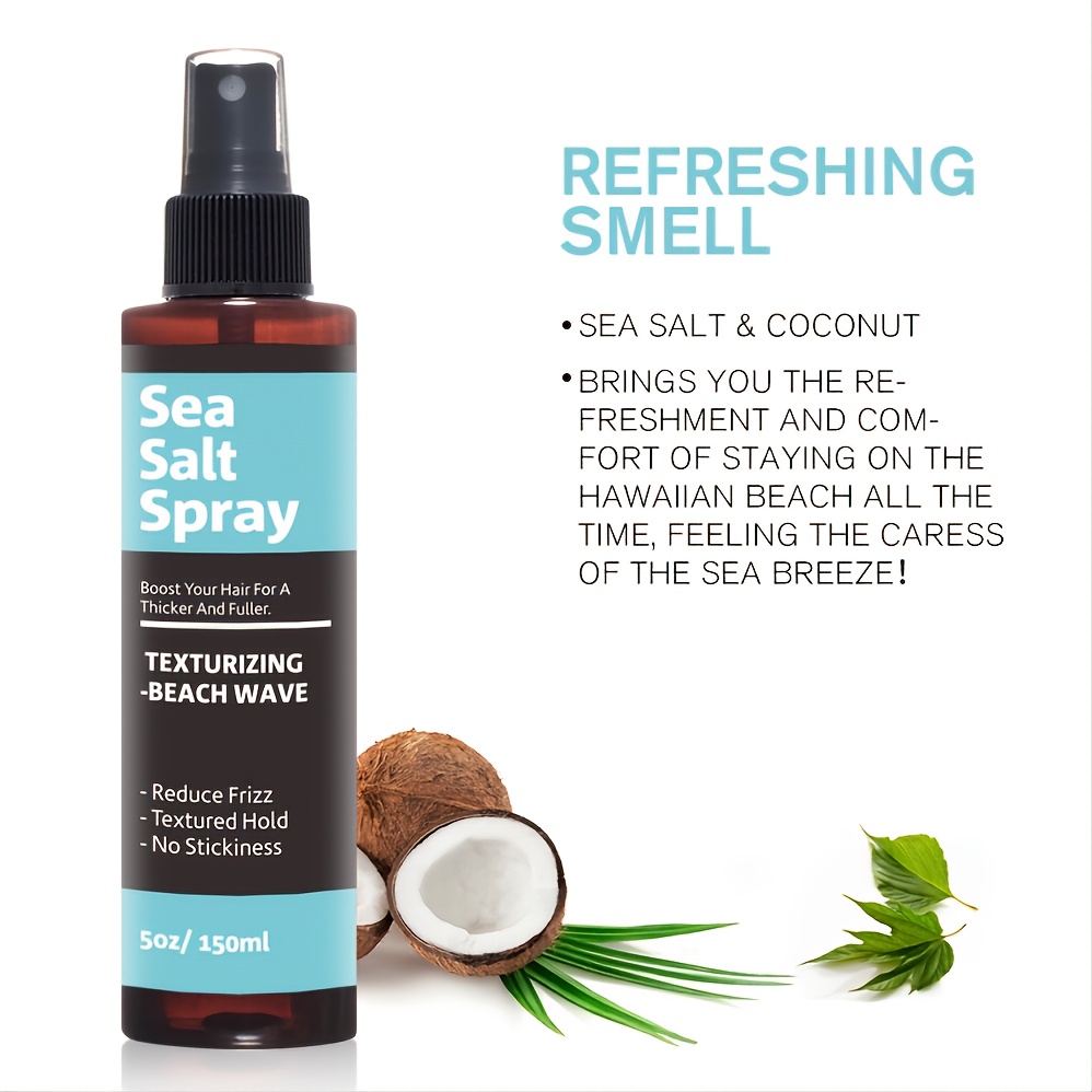 DELÚVIA Deluvia Sea Salt Spray for Hair, Texture Spray for Hair, Sea Salt  Spray with Aloe Vera, Volumizing Hair Products, Beach Waves Spray, Volume