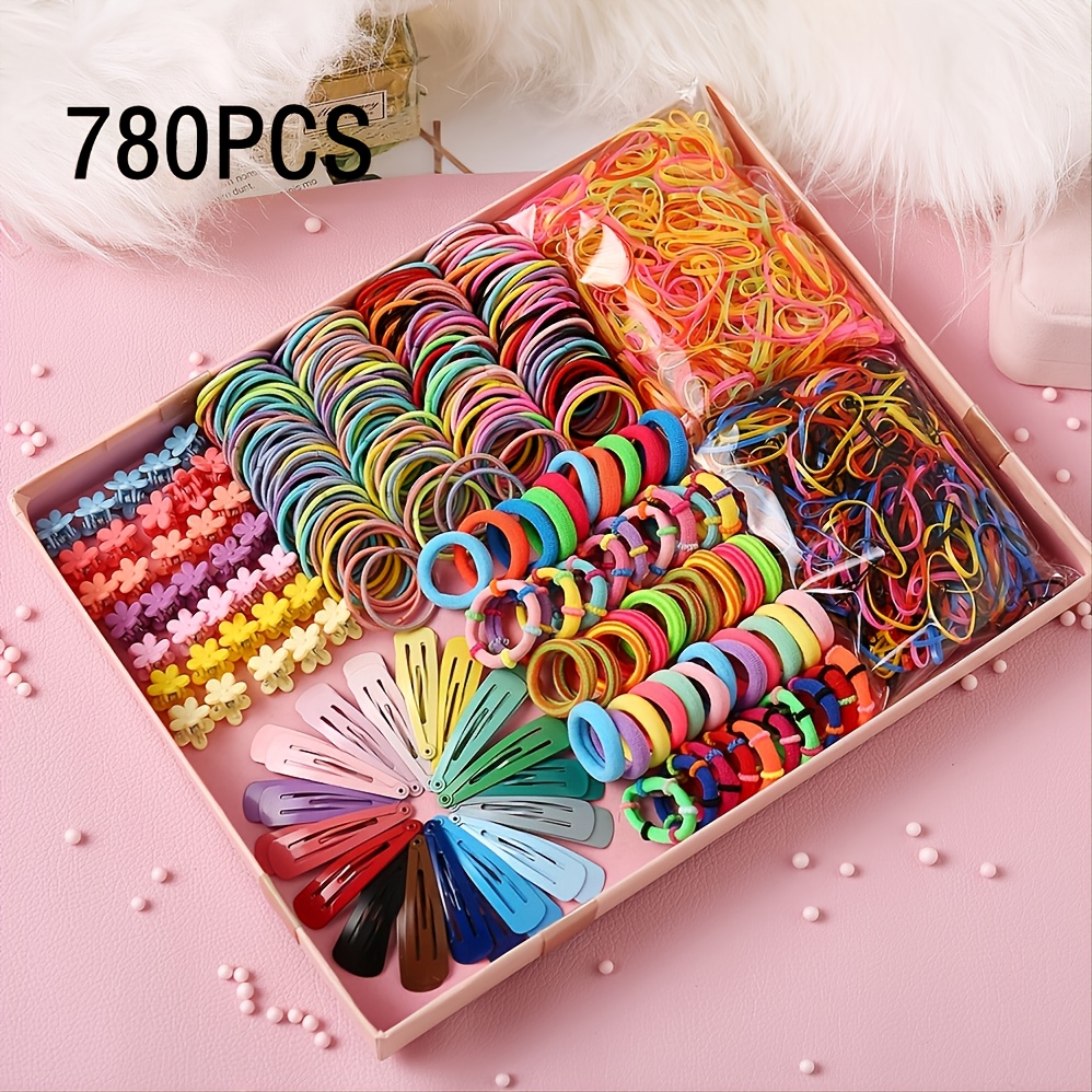 6pcs Hair Scrunchies Elastic Floral Hair Bands Scrunchy Hair Ties Ropes  Scrunchie Simple Multi-Colored Hair