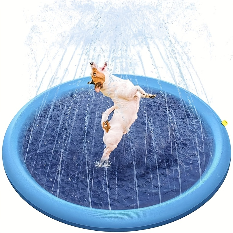 

1pc Portable Cooling Water Spray Pad For Dogs, Inflatable Pet Sprinkler Pad For Fun And Playtime