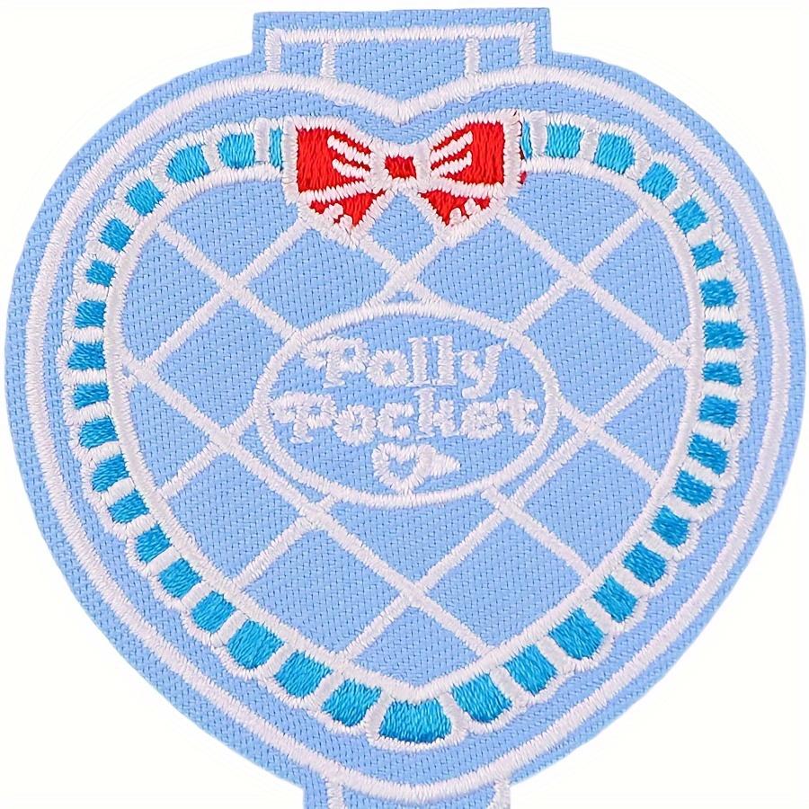 

Blue Embroidered Iron-on Patch, 1pc - Diy Sewing Applique For Jackets And Backpacks Fabric For Sewing Embroidered Patches