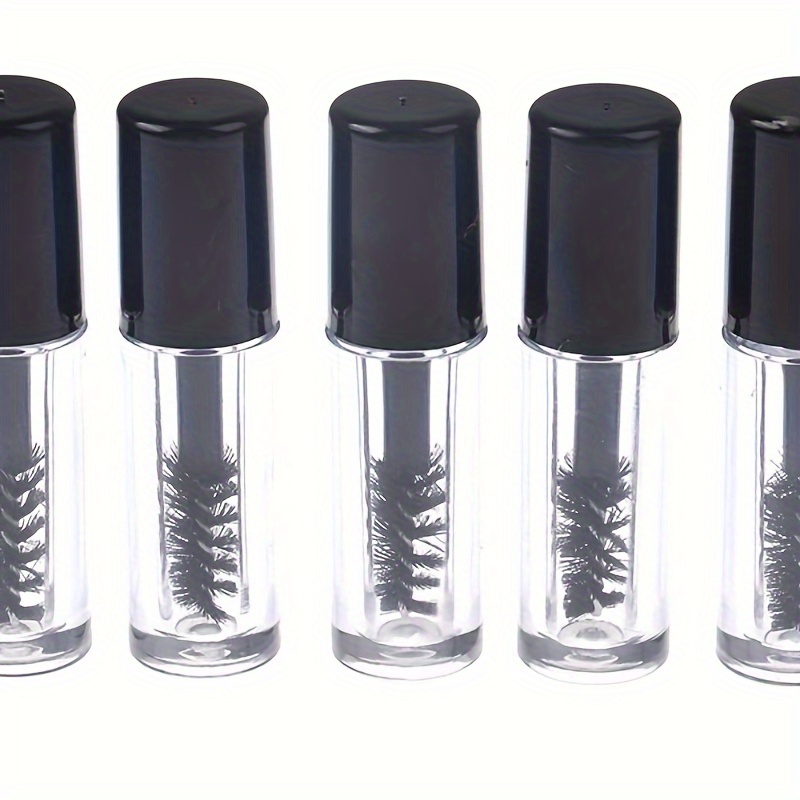 

5/10pcs 0.8ml Refillable Mascara Tubes With Wand, Unscented Plastic Eyelash Cream Containers, Diy Liquid Bottle Kit