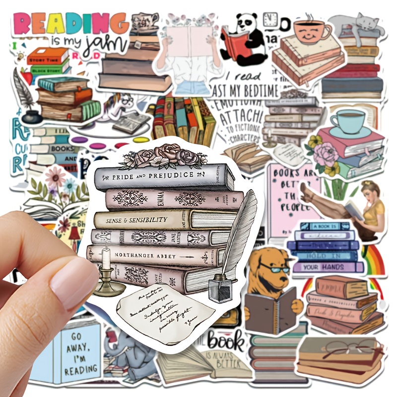 10/50pcs Love Reading Stickers Motivational Quote Stickers For