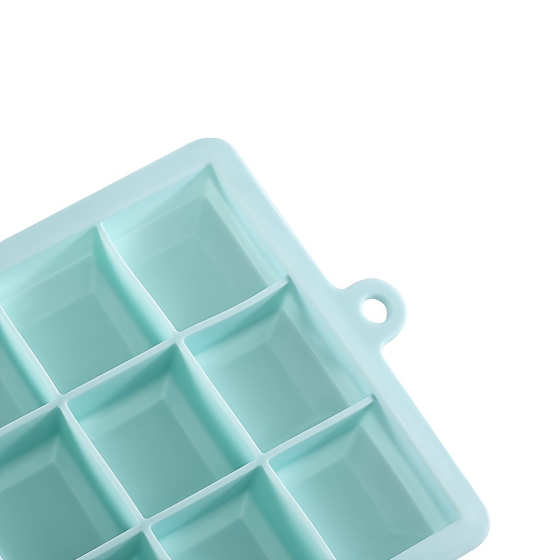 15 Cube Ice Cube Tray - Makes Perfect Cubes in Freezer (4 Trays)