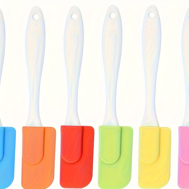 

6-pack Silicone Spatula Set - Heat-resistant, , Detachable Mini Scrapers For Baking, Cooking, Serving - Essential Kitchen Gadgets For Home, Dorms, Apartments, Camping - Uncharged