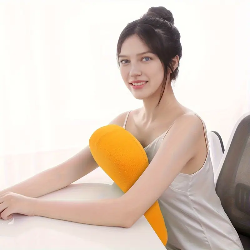 1pc memory foam lumbar pad travel pillow office sedentary lumbar support pad portable multifunctional pillow with adjustable shoulder strap compressible easy to carry delicate lumbar pad nap Product details 2