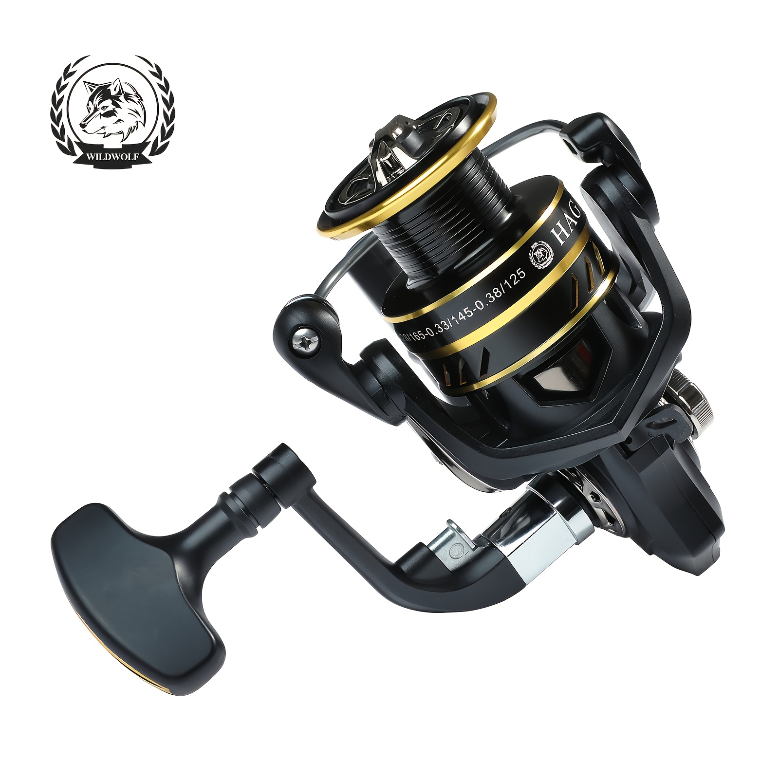 FISHING Dual Handle Spinning Reel, 5.2 1 Gear Ratio, 7+1 Bearing Effortless  Fishing Experience for Left and Right Hand Anglers