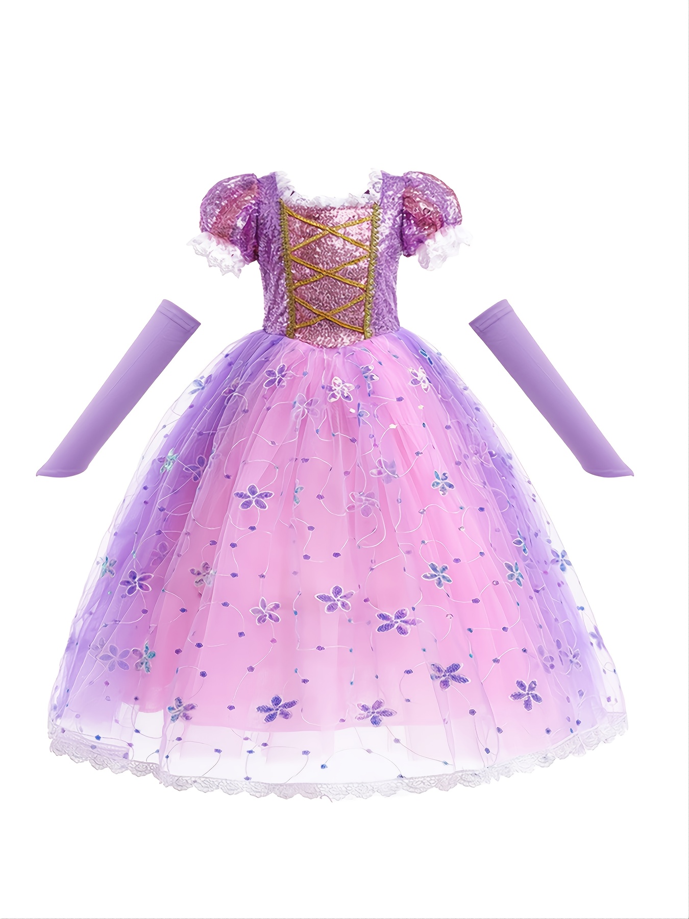 Robe de Princesse pour Fillette Violette