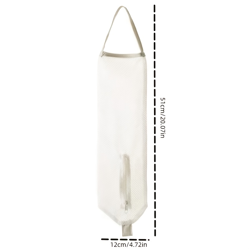 Plastic Bag Holder, Waterproof Linen Wall Hanging Grocery Bag Dispenser,  Garbage Bag Organizer - Temu