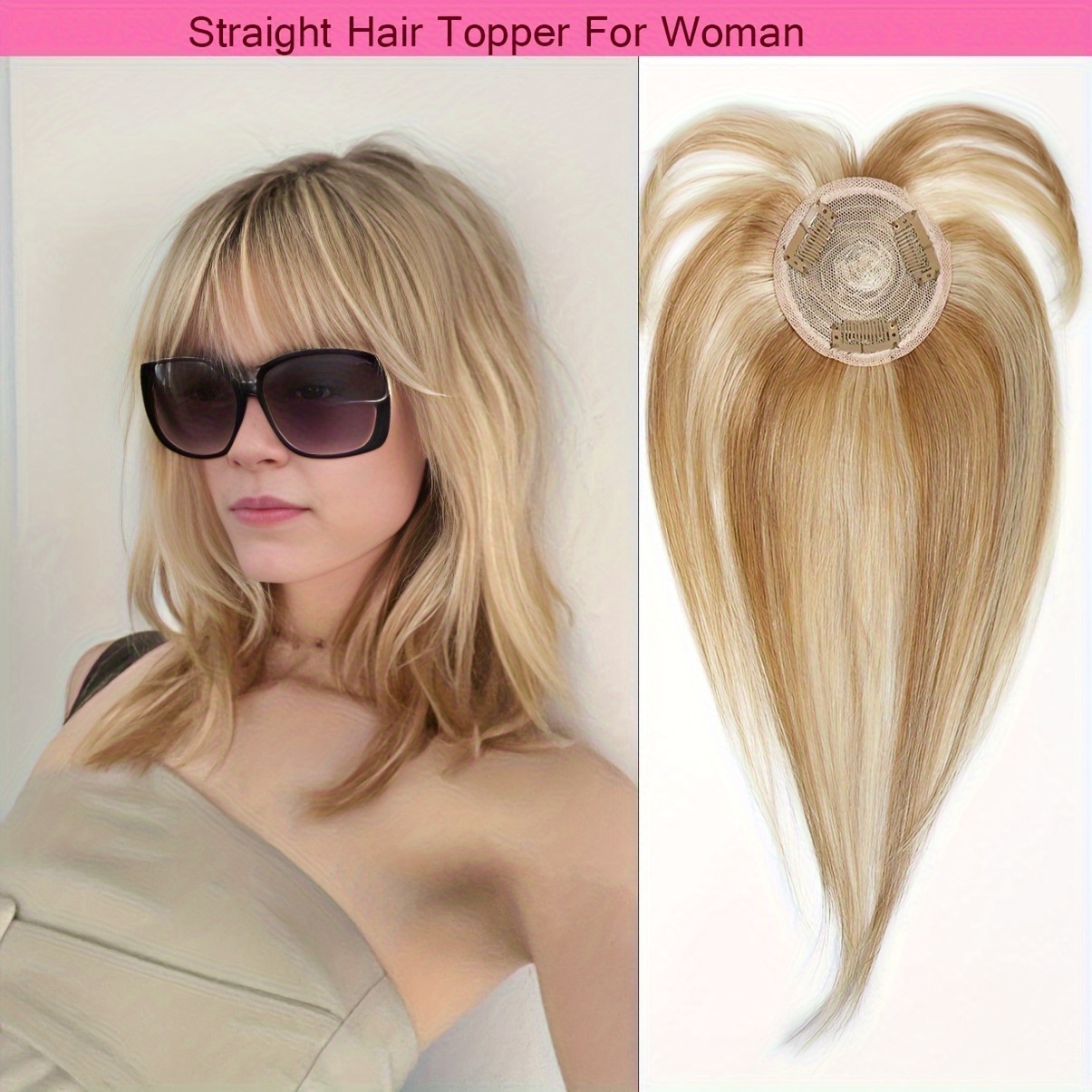 straight human hair clip in bangs made from 100 real human hair topper with bangs hair featuring wispy styles and   3    hair extensions are   women looking for   bangs to       12p613 color details 6