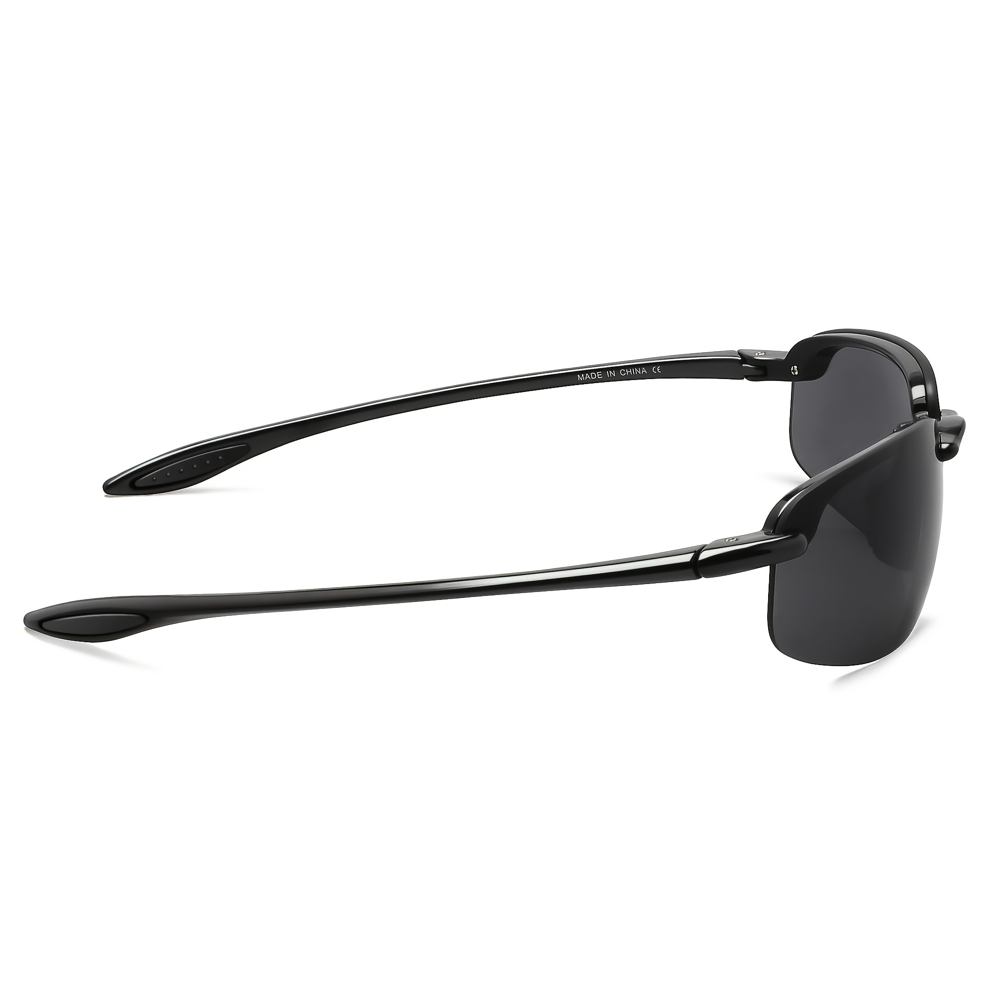 Juli unisex Sports Polarized Sunglasses, TR90 Rimless Frame Eyewear for Running Fishing Baseball Driving MJ8001,Temu