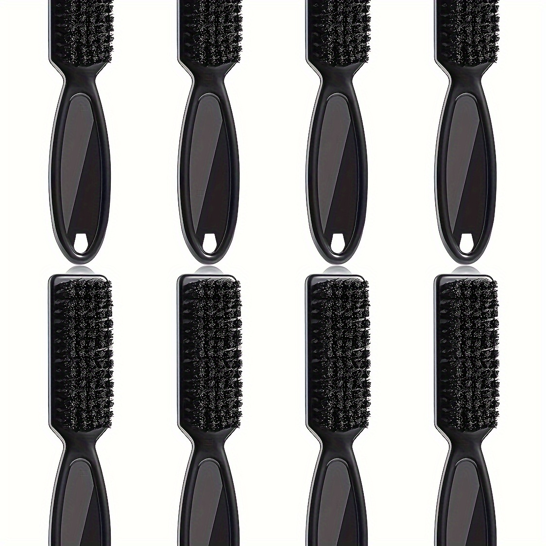 

12pcs Professional Hairdressing Kit - Premium Nylon Bristle Brushes For Clippers, Beards & Salons - Easy Grip Abs Handle - Ideal For Styling & Maintenance