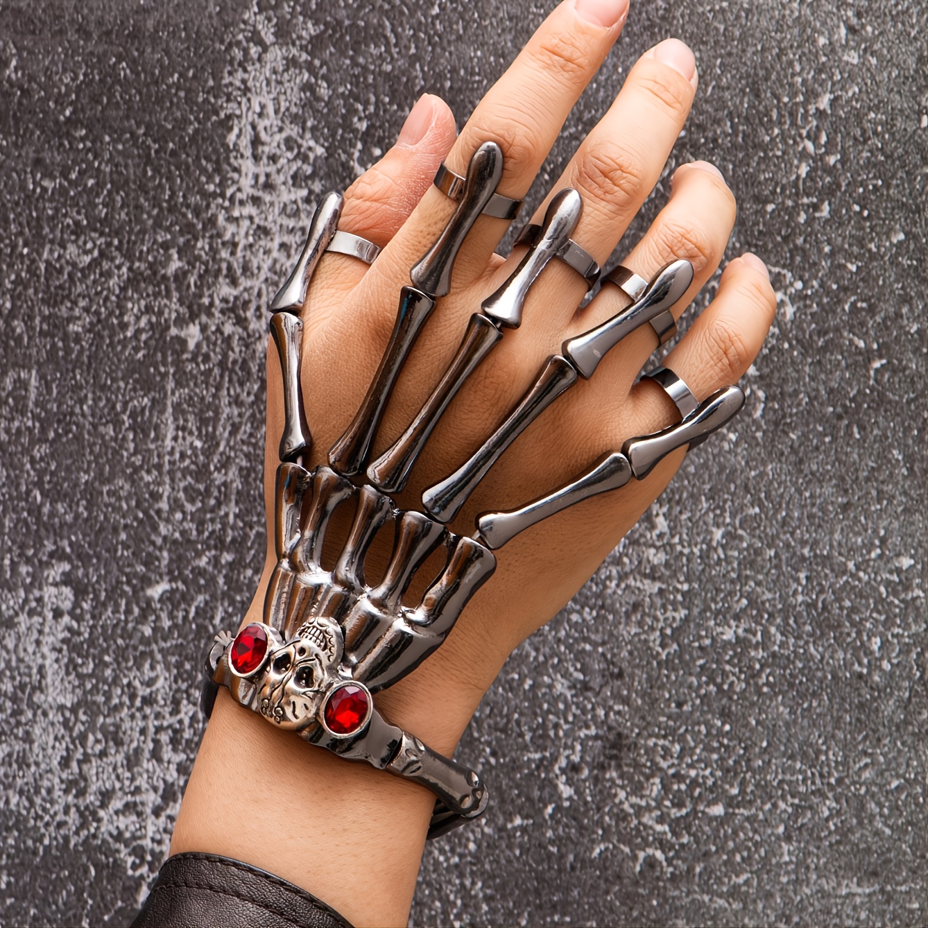 Steampunk Skull Bracelet for Men