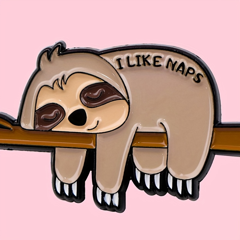 

Enamel Lapel Pin - "i Like Naps" Cute Cartoon Zinc Alloy Brooch For Backpacks, Briefcases, And Clothing Accessories - Fashion Gift, 1 Pc