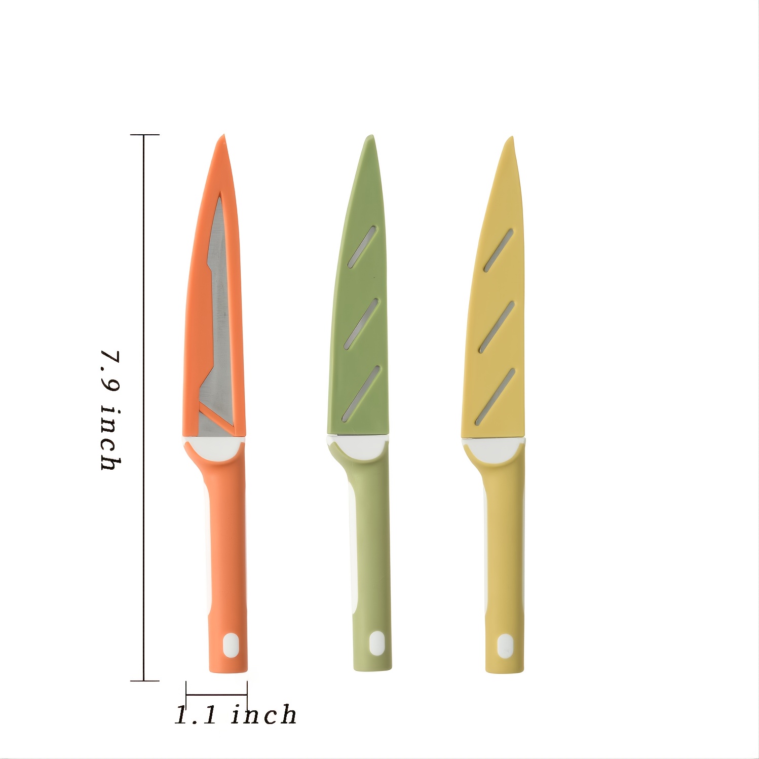 3pcs Paring Knife Stainless Steel Vegetable Knife Set Fruit Knife