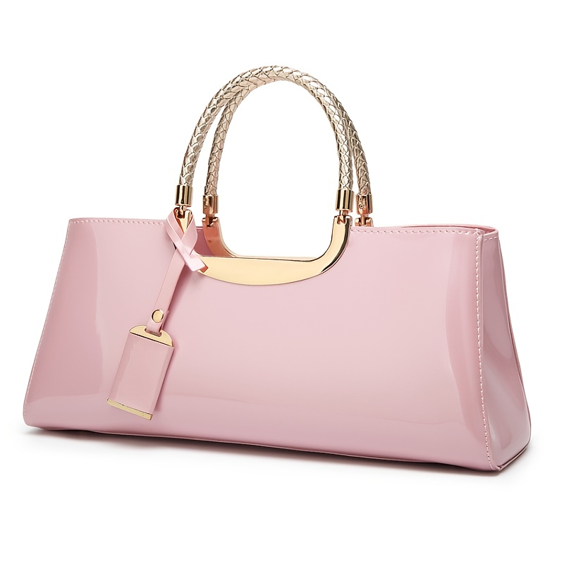 Pink patent leather on sale purse