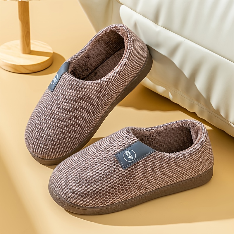 Men's Soft Indoor Slides Slippers Plush House Shoes
