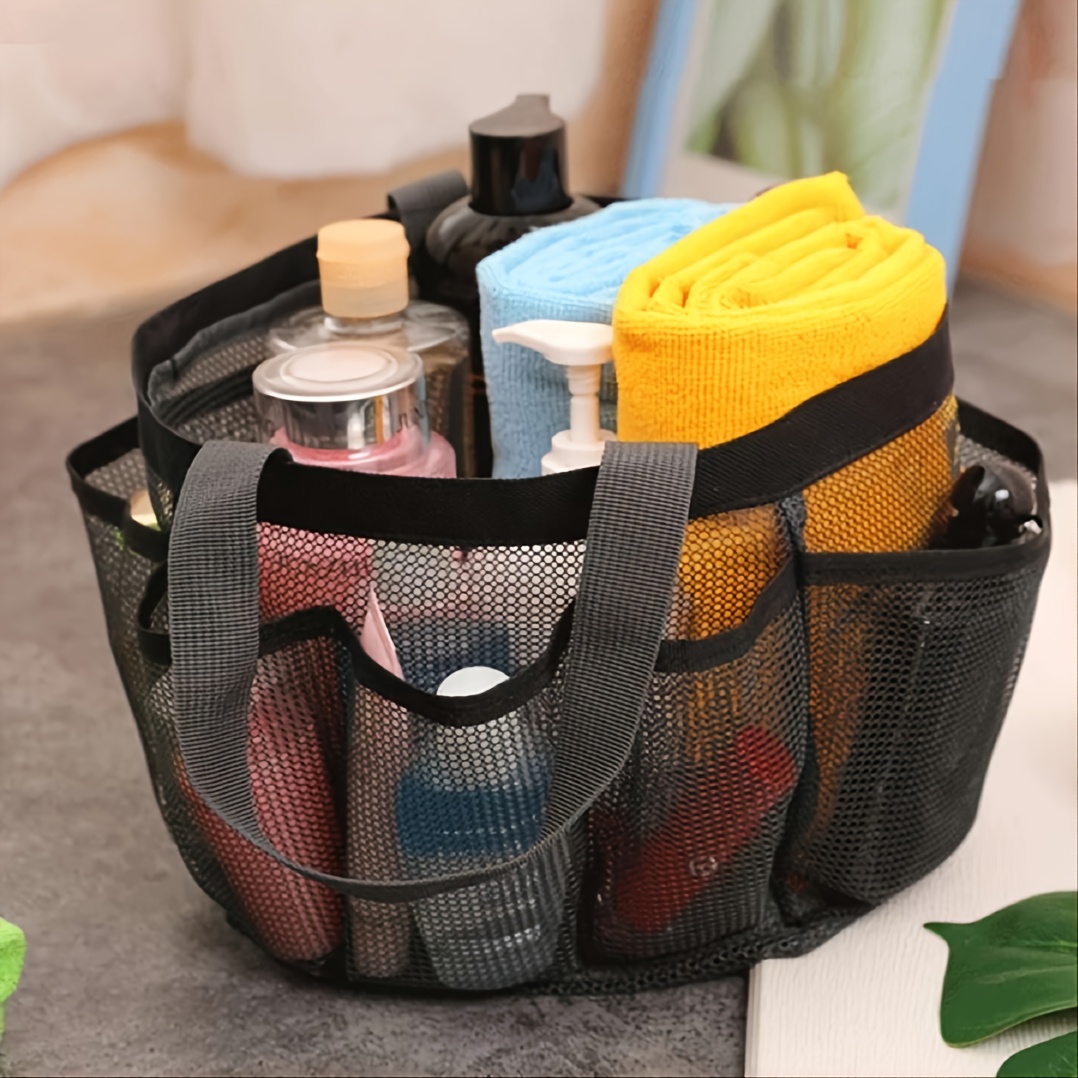 Mesh Shower Organizer Hanging Caddy Quick Dry Bathroom - Temu