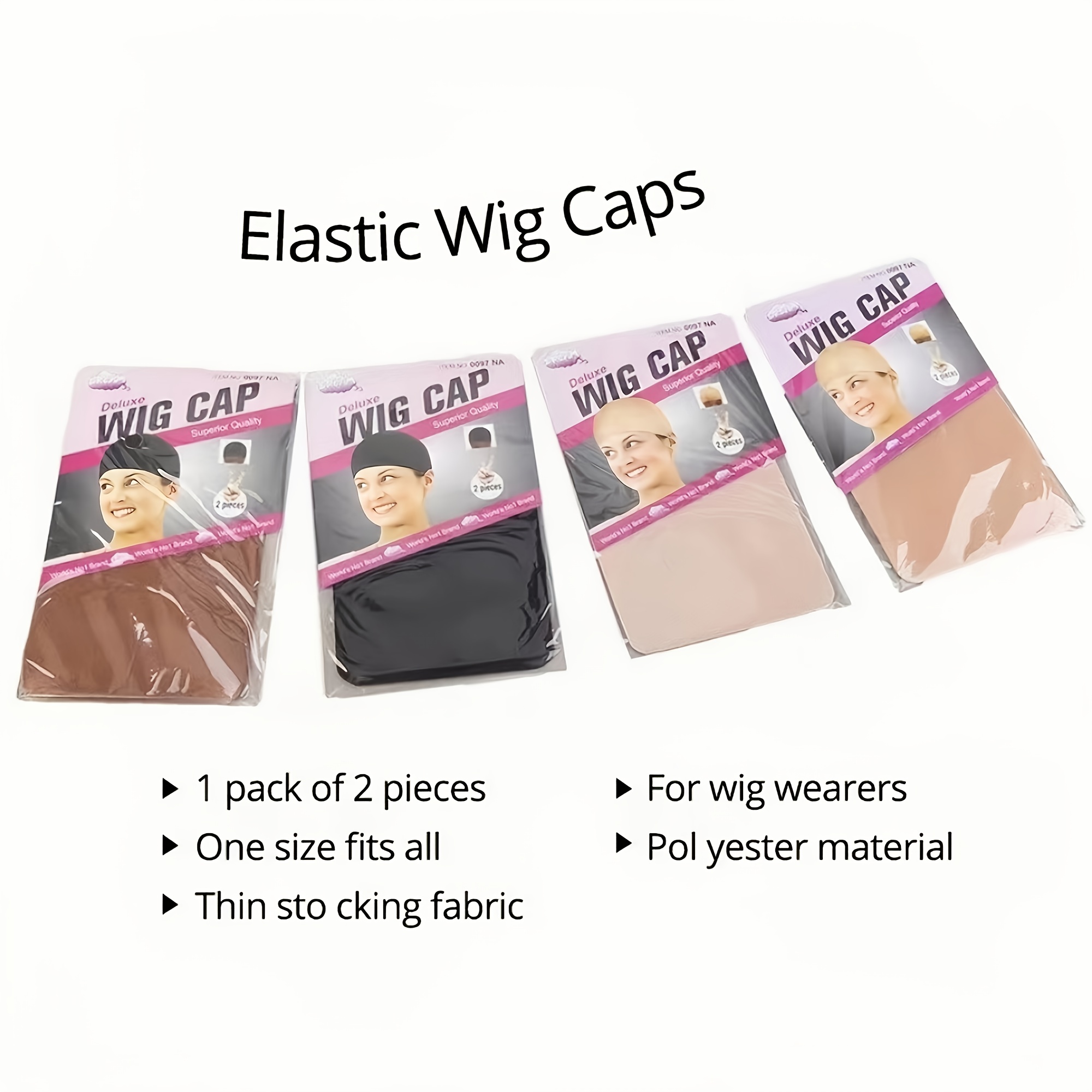 Wig Wig Hair Net, Hair Hood Ladies Lace Double Head Hair Net Temu