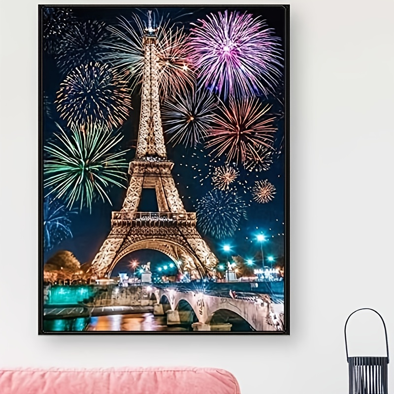 Torre Eiffel Diy 5d Kits de pintura de diamantes para adultos