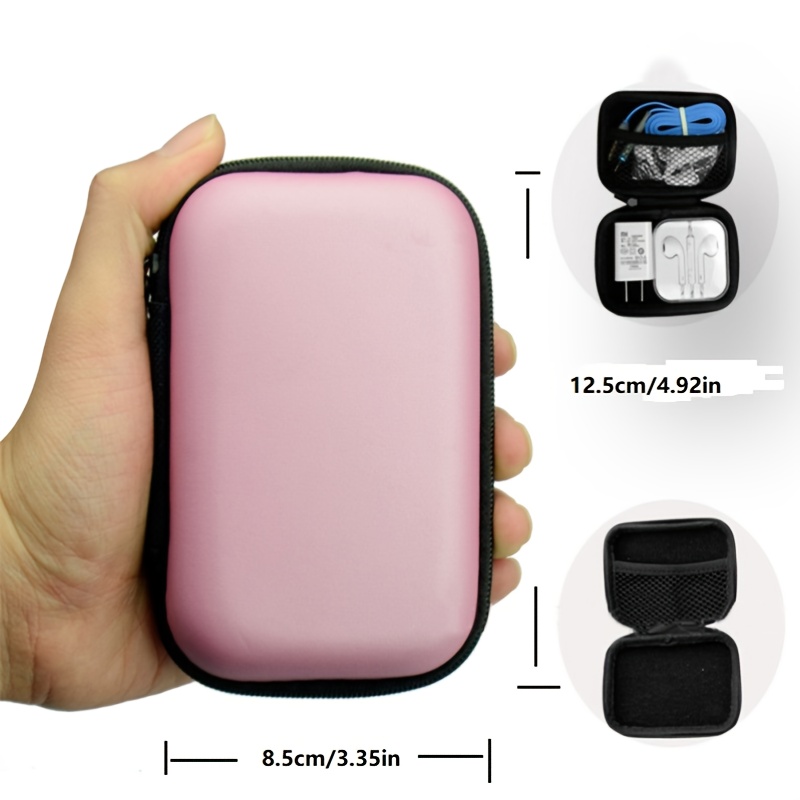 Portable Data Cable Zipper Bag for Digital Accessories Storage