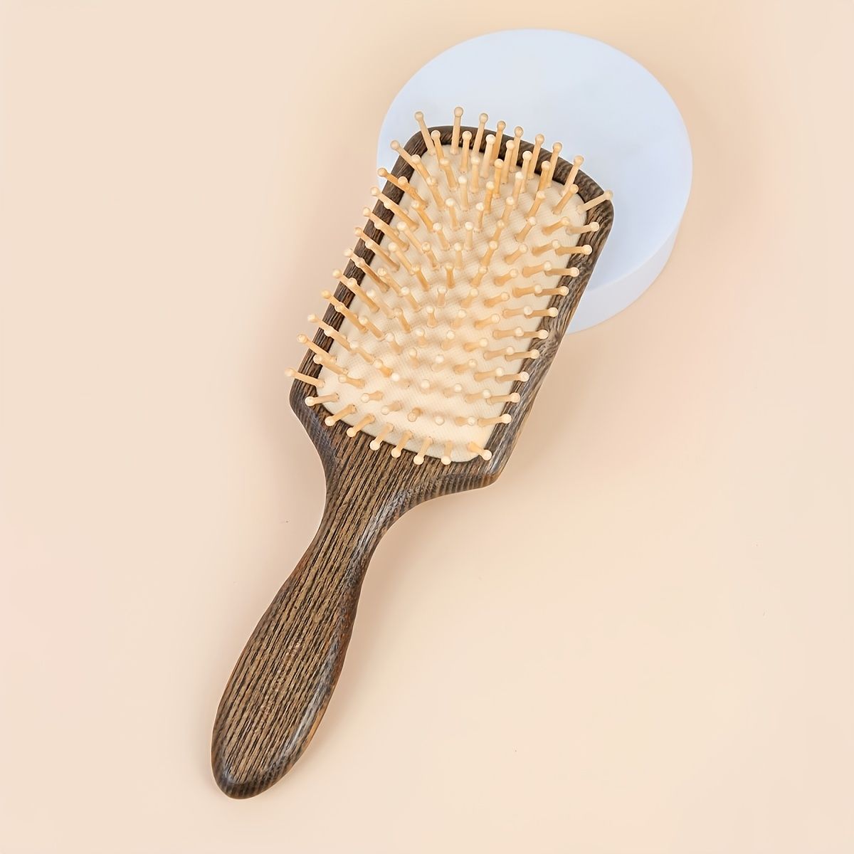 Large Paddle Wooden Hair Brush For Women Men And Children No More Tangle  Hairbrush For Curly Straight Wet And Dry Hair Nylon Pins Hair Comb Makes  Your Hair Smooth And Shiny -