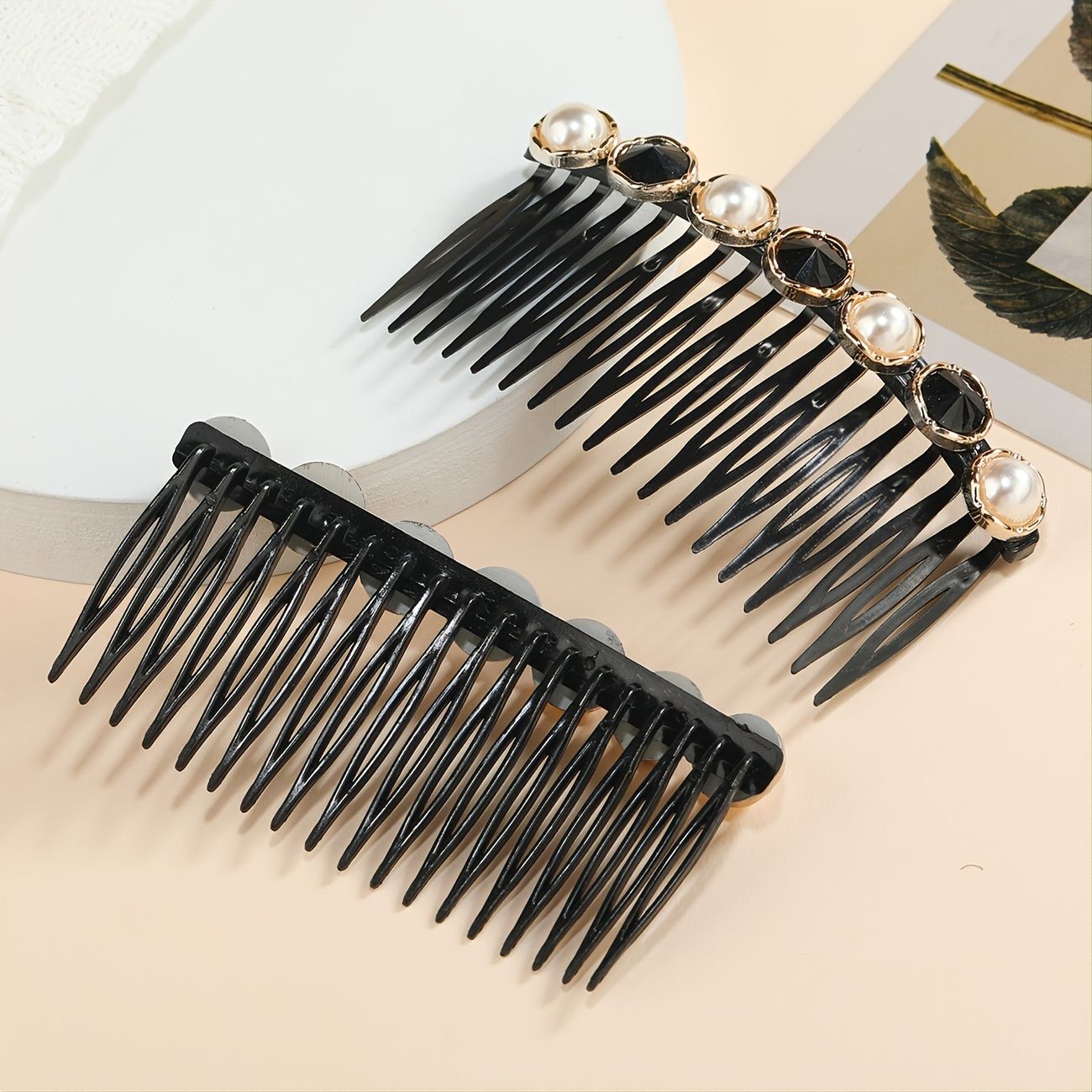 Side Combs Fashion Women Hairpins Rhinestone Pearl Hair Clip Barrettes Hair  Combs Hair Maker Bun Hair Accessories | Shop The Latest Trends | Temu
