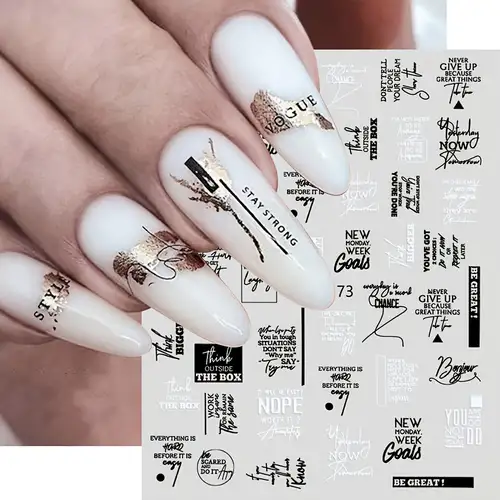 Letter Stickers For Nails - Temu