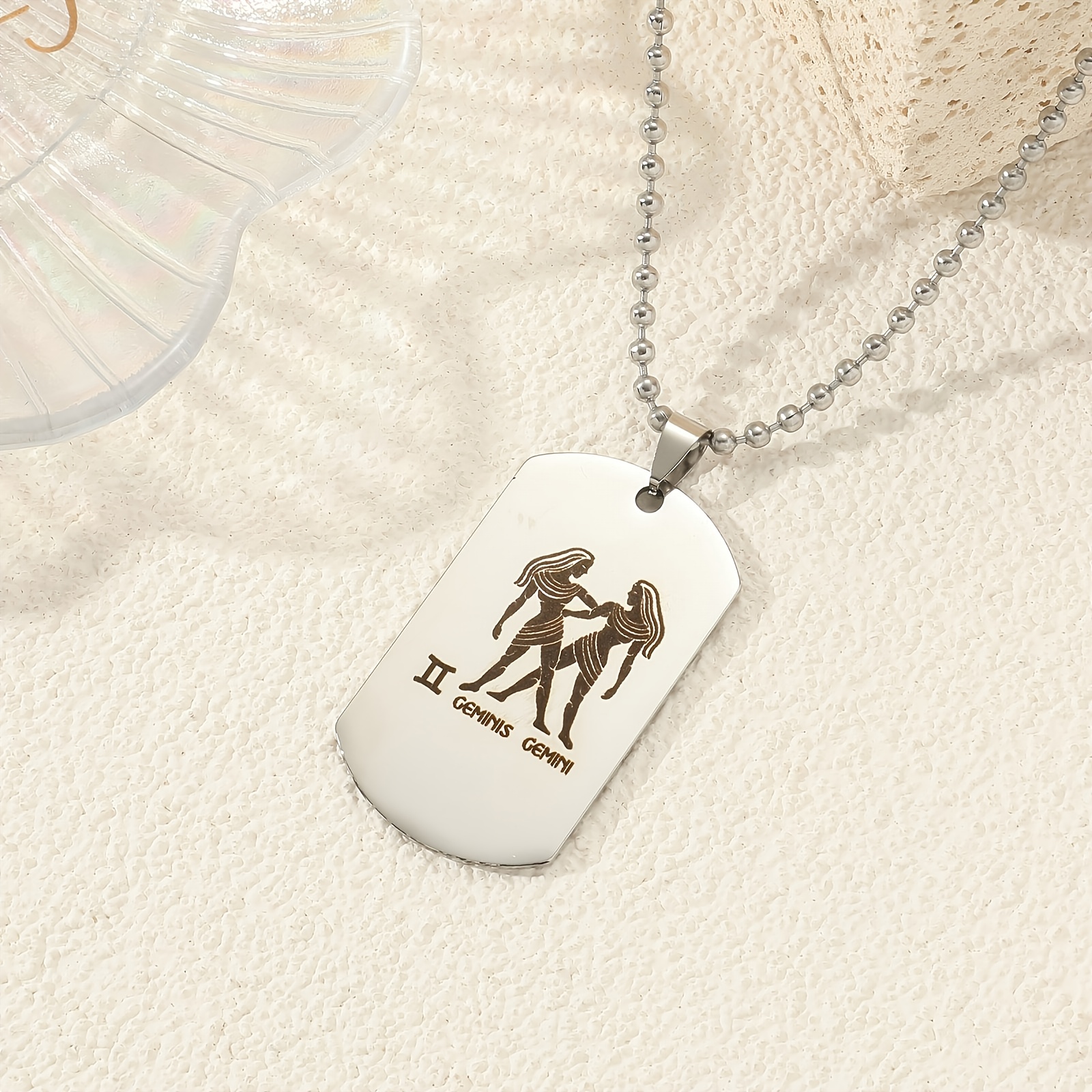 12 Constellation Titanium Necklace For Sweater