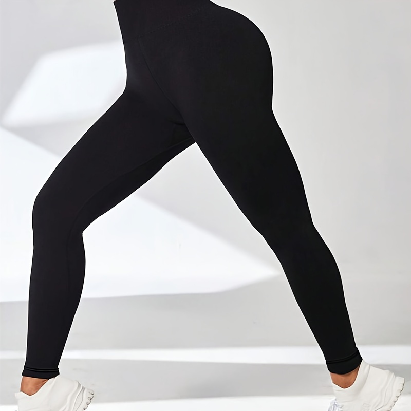 

Fashionable And Casual High-waisted Black Leggings For Spring And Summer, Workouts, Running, And Yoga, To Be Slimming And The Waist And Hips.