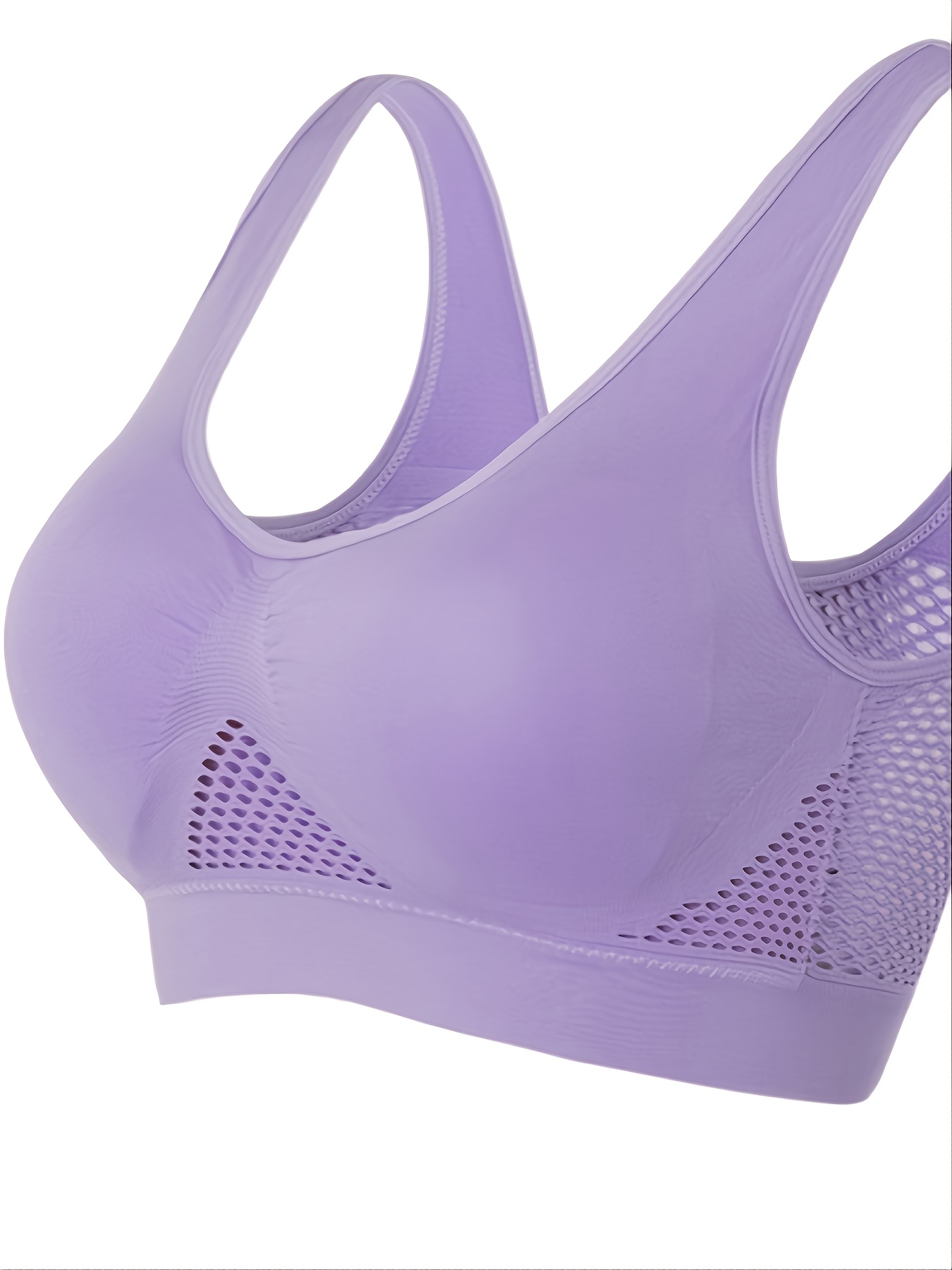  OUMIFA Girl Tube Top Seamless Sports Bra Women Absorb Sweat  Mesh Yoga Bra Padded Push Up Stretch Vest Running Underwear (Color : B,  Size : L) : Clothing, Shoes & Jewelry